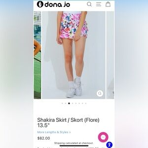 Dona Jo Shakira skirt skirt with ruffles sz large/ size 3